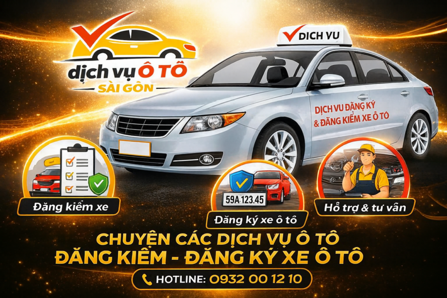 Dịch vụ đăng kiểm xe ô tô tại nhà ở TP HCM