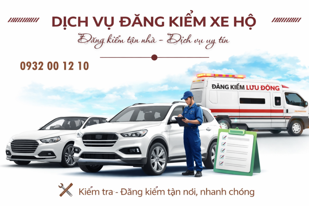 dịch vụ đăng kiểm xe ô tô tận nhà
