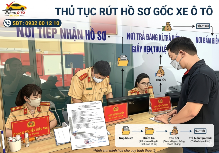 Thủ tục rút hồ sơ gốc xe ô tô thủ tục rút hồ sơ gốc xe ô tô